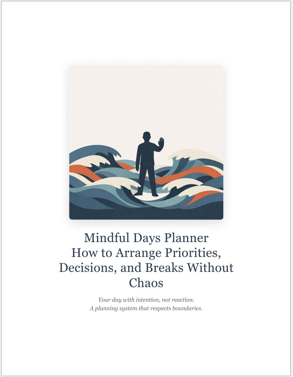 Mindful Days Planner
